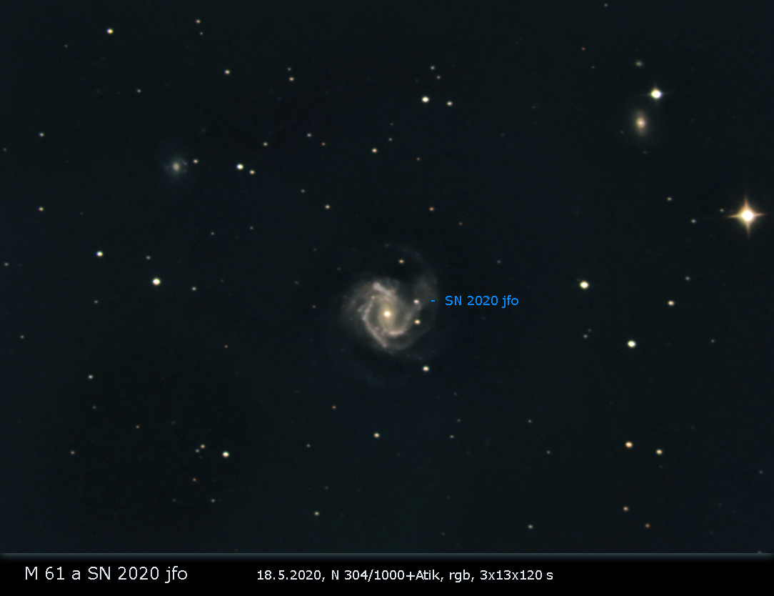 M 61 a SN 2020 jfo